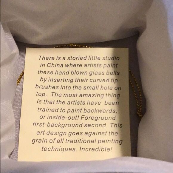 Vintage, ornament, or hand painted from the inside - Picture 2 of 2